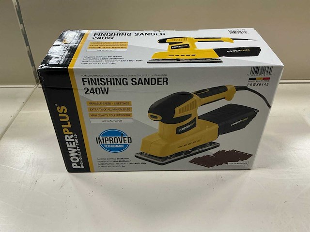 Powerplus powx0445 finishing sander 240w - afbeelding 1 van  1