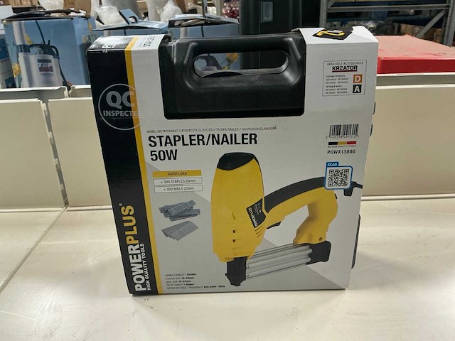 Powerplus powx13800 stapler/nailer 50w - afbeelding 1 van  2