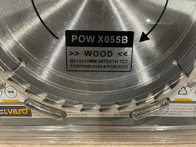 Powerplus x055b zaagblad 210 mm (5x) - afbeelding 5 van  5