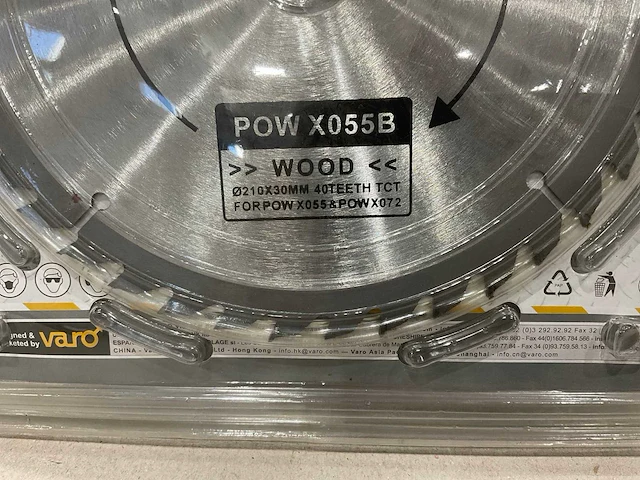 Powerplus x055b zaagblad 210 mm (5x) - afbeelding 5 van  5