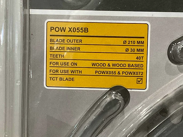Powerplus x055b zaagblad 210 mm (5x) - afbeelding 4 van  5