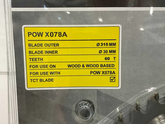 Powerplus x078a zaagblad 315 mm (5x) - afbeelding 4 van  5