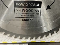 Powerplus x078a zaagblad 315 mm (5x) - afbeelding 5 van  5