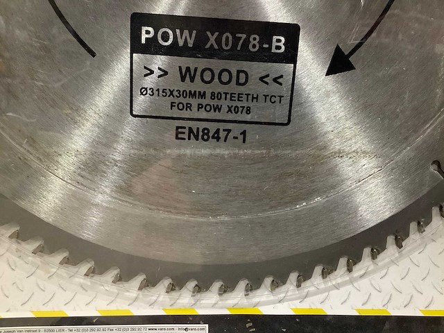 Powerplus x078b zaagblad 315 mm (5x) - afbeelding 4 van  4