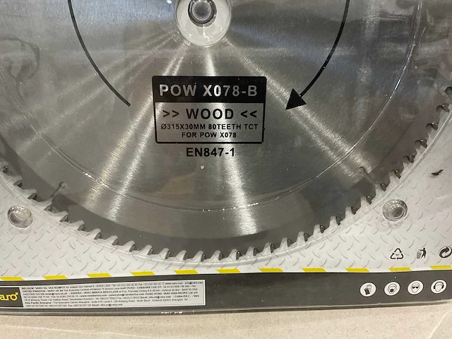 Powerplus x078b zaagblad 315 mm (5x) - afbeelding 5 van  5