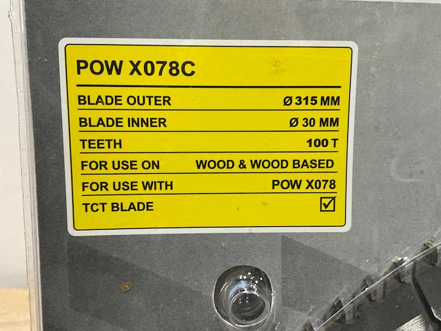 Powerplus x078c zaagblad 315 mm (5x) - afbeelding 5 van  5