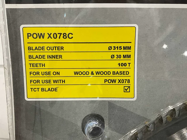 Powerplus x078c zaagblad 315 mm (5x) - afbeelding 4 van  5
