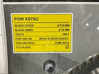 Powerplus x078c zaagblad 315 mm (5x) - afbeelding 4 van  5