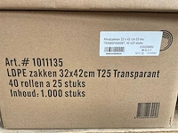 Powersterko 32x42cm t25 rol á 25 stuks ldpe afvalzakken (280x) - afbeelding 2 van  2