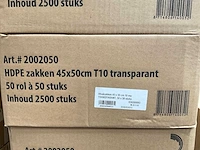 Powersterko 45x50cm t10 rol á 50 stuks hdpe afvalzakken (800x) - afbeelding 2 van  2