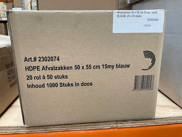 Powersterko 50x55cm 15my rol á 50 stuks hdpe afvalzakken (60x) - afbeelding 2 van  2