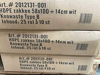 Powersterko 58x100+14cm rol á 10 stuks hdpe afvalzakken (350x) - afbeelding 2 van  2