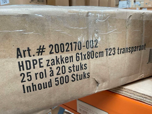 Powersterko 61x80cm t23 rol á 20 stuks hdpe afvalzakken (25x) - afbeelding 2 van  2