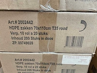 Powersterko 70x110cm t35 rol á 20 stuks hdpe afvalzakken (40x)