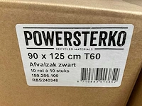 Powersterko 90x125cm t60 rol á 10 stuks hdpe afvalzakken (70x) - afbeelding 1 van  2