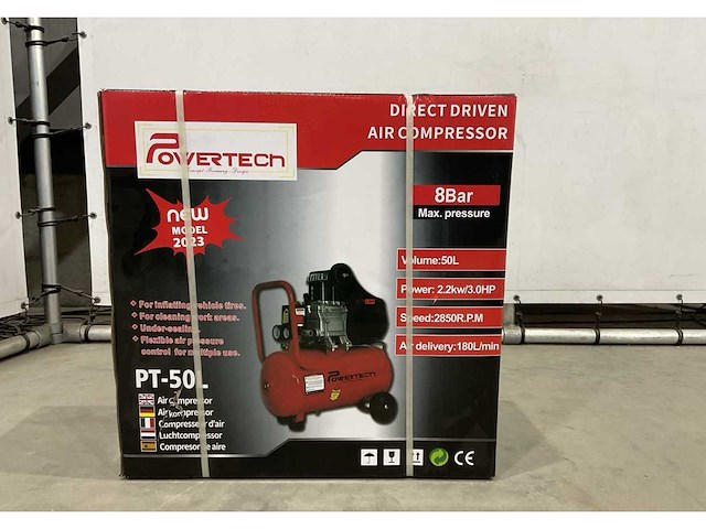 Powertech - compressor 50 liter - afbeelding 9 van  12