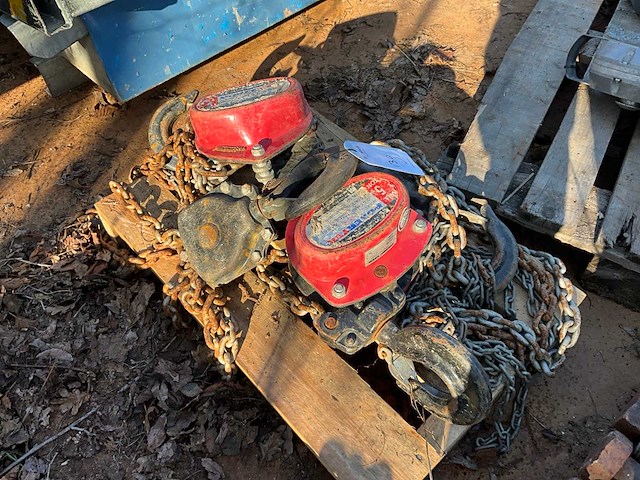 Powertex 5t kettingtakel (2x) - afbeelding 1 van  3