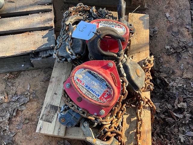 Powertex 5t kettingtakel (2x) - afbeelding 2 van  3