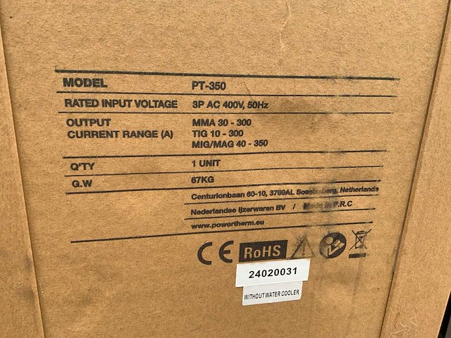Powertherm pt-350 mig lasapparaat - afbeelding 3 van  3