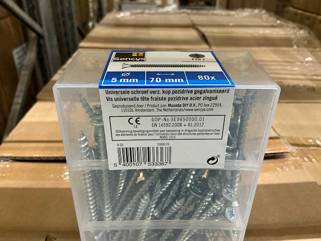 Pozi 5x70mm universele schroeven (360x) - afbeelding 3 van  4