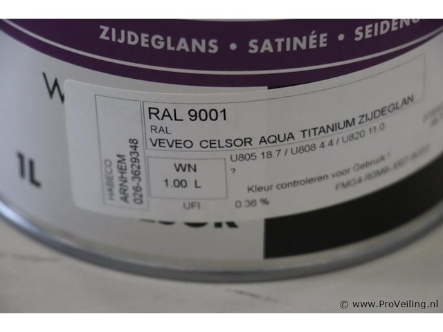 Ppg celsor lakverf aqua titanium, 1ltr - afbeelding 3 van  3