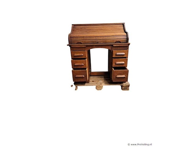 Prachtige vintage secretaire van massief hout – tijdloze klassieker met karakter - afbeelding 2 van  2