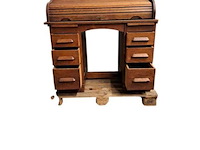 Prachtige vintage secretaire van massief hout – tijdloze klassieker met karakter - afbeelding 2 van  2