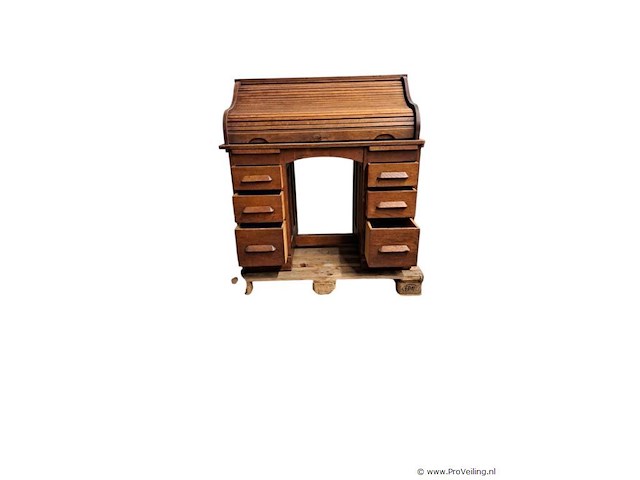 Prachtige vintage secretaire van massief hout – tijdloze klassieker met karakter - afbeelding 1 van  1