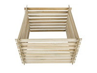 Practo garden compostbak hout 530l - afbeelding 2 van  5