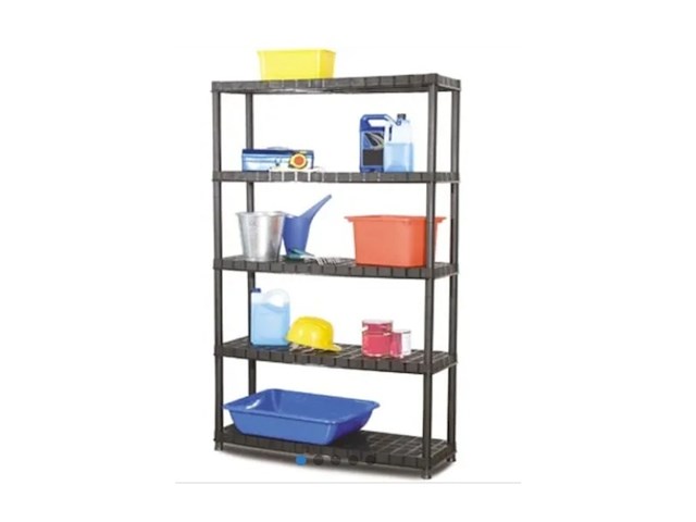 Practo rek plasti rack 120 5 legborden zwart - afbeelding 1 van  2