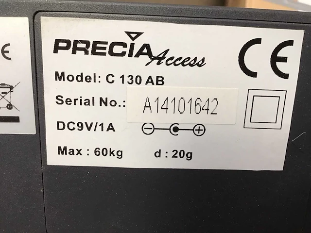 Precia acces c130 ab digitale platformweegschaal - afbeelding 3 van  3