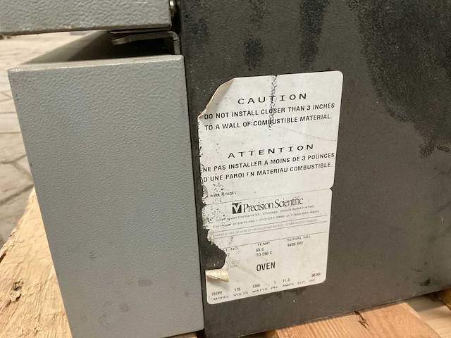 Precision scientific laboratoriumoven - afbeelding 7 van  9