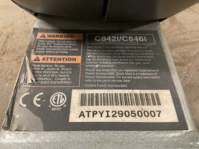 Precor 846i home trainer - afbeelding 7 van  7