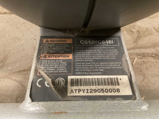 Precor 846i home trainer - afbeelding 7 van  7