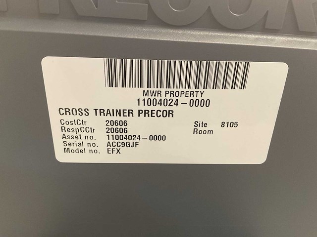 Precor efx crosstrainer - afbeelding 7 van  7