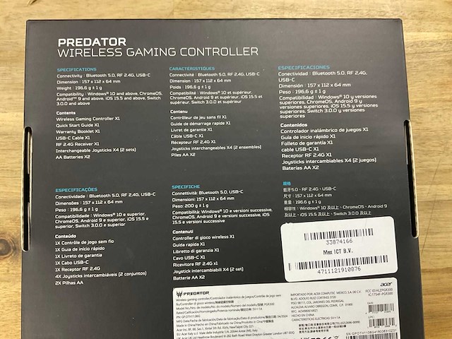 Predator wireless gaming controller - afbeelding 3 van  3