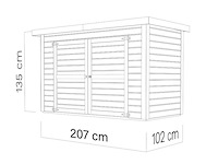 Prefab berging/tuinhuis, jonathan - 2.11m2 - afbeelding 5 van  6