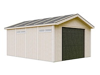 Prefab garage inclusief elektrische roldeur, lasse - afbeelding 2 van  4