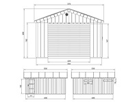 Prefab garage inclusief elektrische roldeur, lasse - afbeelding 4 van  4