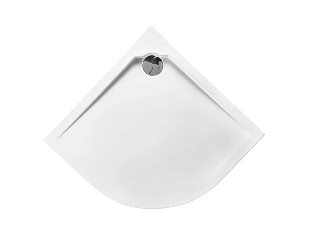 Préfixe / slim - kwartronde douchebak - kwartronde douchebak wit (90x90x4 cm) - afbeelding 1 van  7