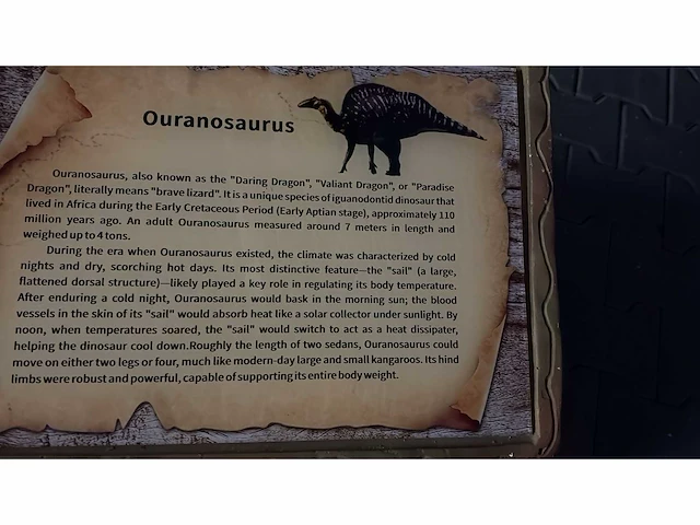 Prehistoric planet dinosaurus ouranosaurus 5 meter - afbeelding 2 van  8