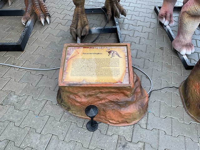 Prehistoric planet dinosaurus parasaurolophus 4 meter - afbeelding 4 van  6