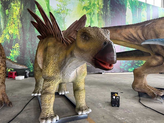 Prehistoric planet dinosaurus stegosaurus 5 meter - afbeelding 4 van  8