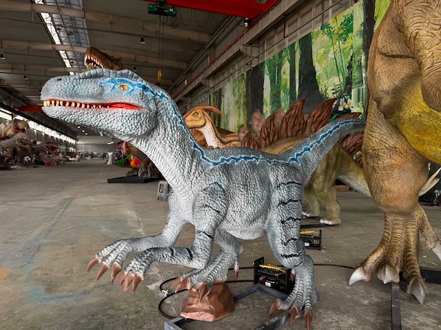 Prehistoric planet dinosaurus velociraptor 3 meter - afbeelding 3 van  8