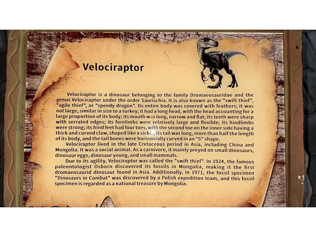 Prehistoric planet dinosaurus velociraptor 3 meter - afbeelding 5 van  8