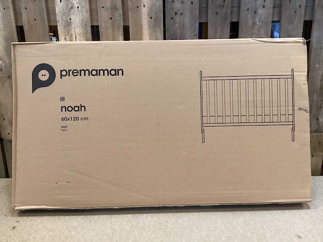 Premaman - noah - houten babybed - afbeelding 1 van  4