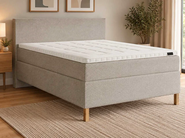 Premium duitse boxspring 120 x 200 cm - afbeelding 1 van  7