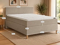 Premium duitse boxspring 120 x 200 cm - afbeelding 2 van  7