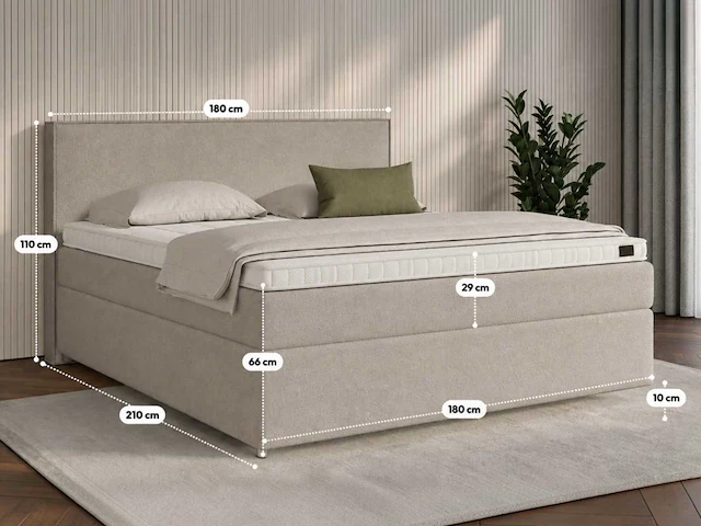 Premium duitse boxspring 180 x 200 cm - afbeelding 2 van  7
