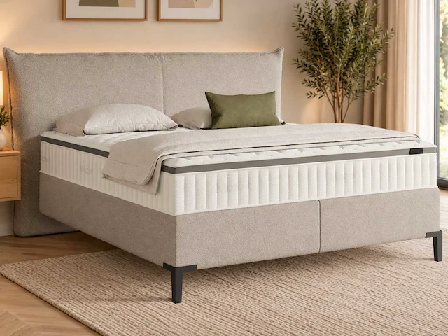 Premium duitse boxspring 200 x 200 cm - afbeelding 1 van  8